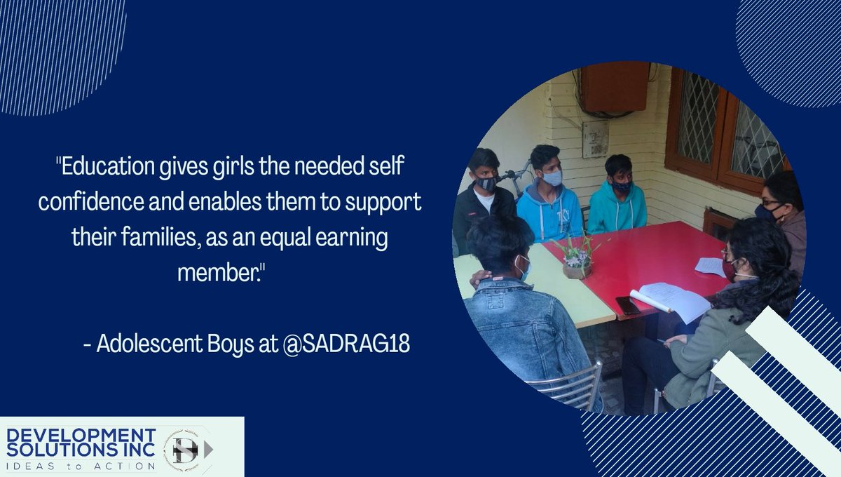 developmntsolns's tweet image. Adolescent boys from @SADRAG18 share their perceptions about girls’ education with team @developmntsolns 👇
#girlseducation #developmentsolutions #adolescentboys #education #socialmedia