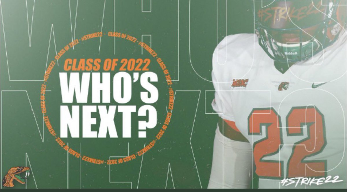 The grind never stops! This ‘21 class is legendary, but there are some trendsetters in the ‘22 class that want to be a part of the special thing we have going on with <a href="/FAMU_FB/">Florida A&M Football 🏈</a>! #FAMULY #Strike22 #LeaveNoDoubt 
🐍🐍🐍🎓🏈💰
