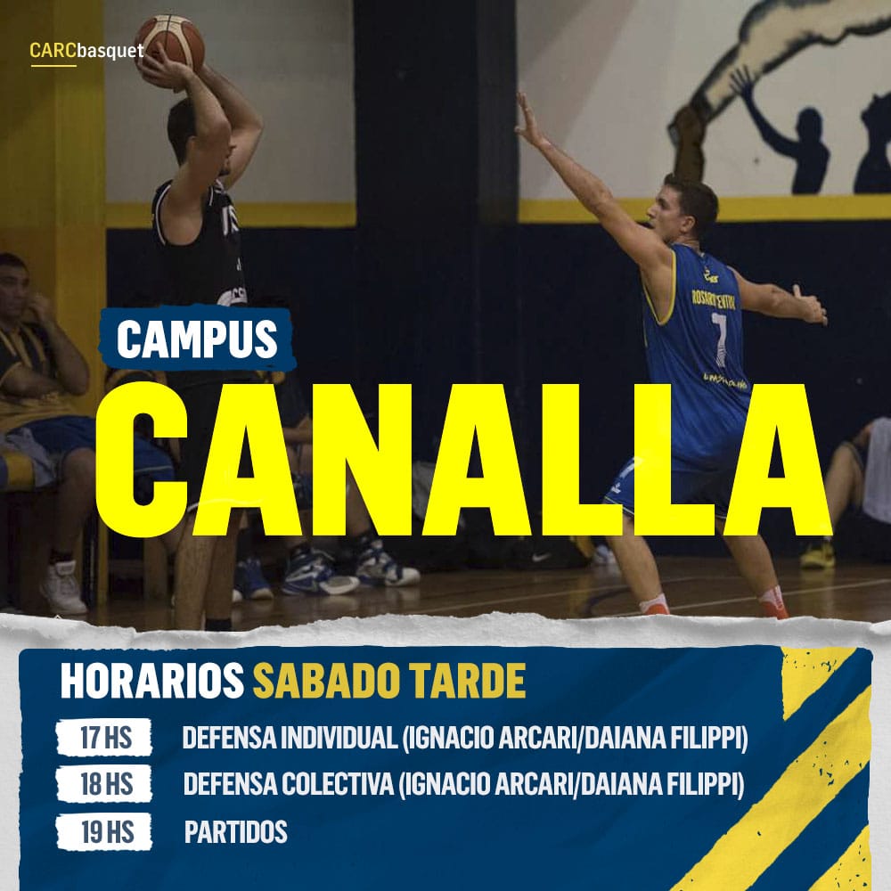🔊ATENCIÓN jugadores de ➡️13 a 20 años⬅️
ESTE FINDE LLEGA EL CAMPUS CANALLA!!📍6/7 de Febrero 😷⛹️‍♂️⛹️‍♀️A N O T A T E!! 
+Info⬇️