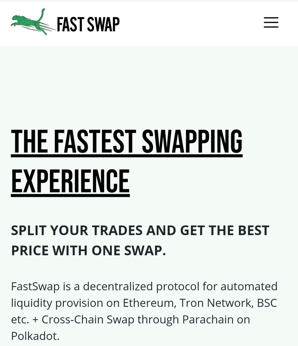 revolut20's tweet image. Already love trading on @fastswapdex Smooth experience and so many possibilities to stake in different pools and make some money! If you are not on FastSwap yet you are missing big times ahead!
It will be one of TOP DEXs by the end of 2021. I can really bet on this!
#Fastswap