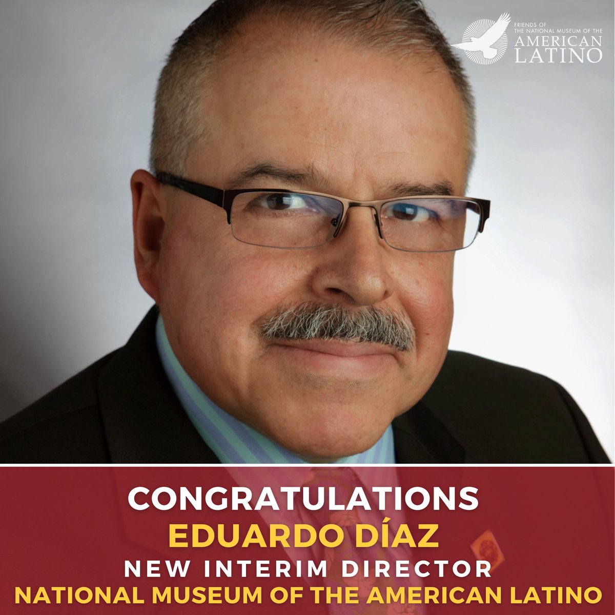 Congrats to Eduardo Díaz! The current head of @SLC_Latino has been named interim director of the Smithsonian National Museum of the American Latino. Please help us in celebrating yet another monumental step toward the creation of our museum! #LatinoMuseumNow