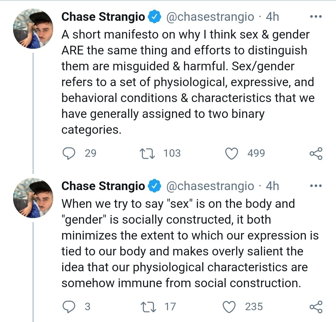  #nooneissayingsexdoesntexist You might think it's just a few cranks. But this is a lawyer for  @ACLU speaking. And speaking. And speaking... Despite the fact that a cursory glance at the facts proves them wrong.