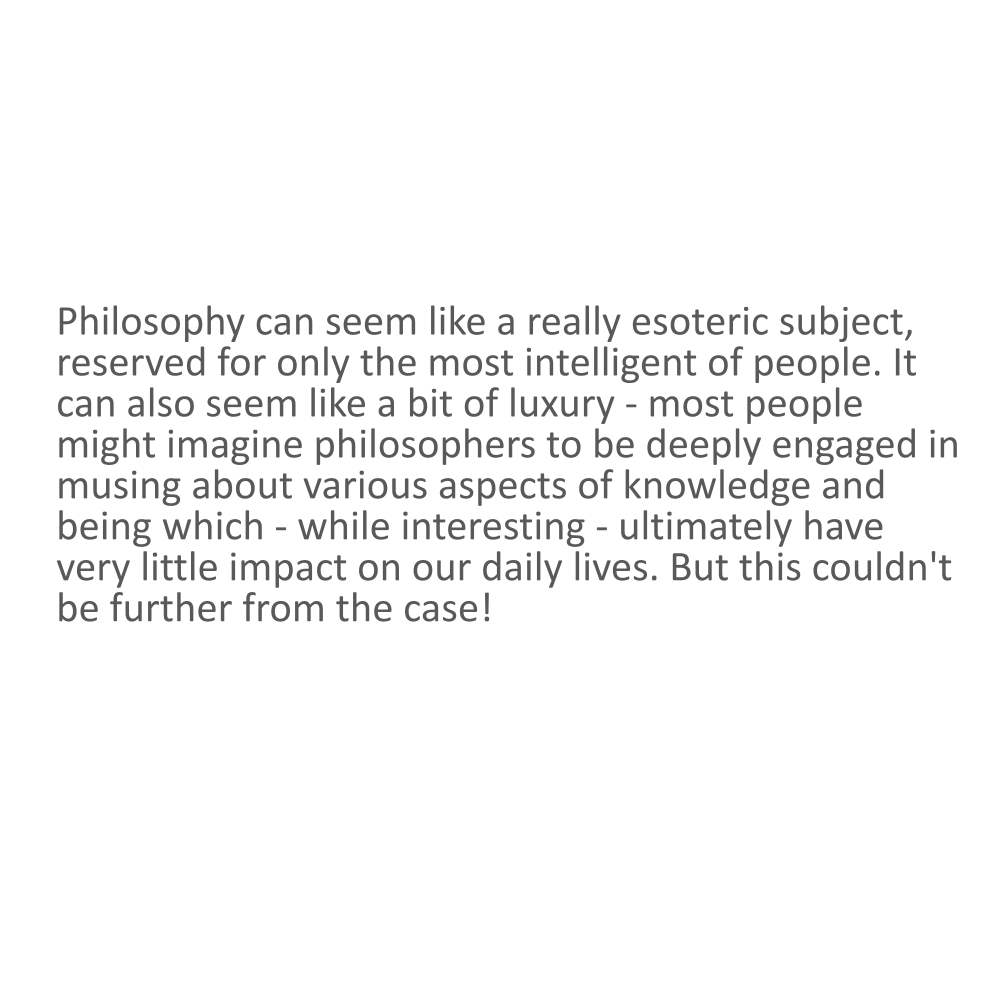 This month we're looking at why philosophy is important, so our first  #TheoryThursday post is dedicated to the question of "What is Philosophy?"