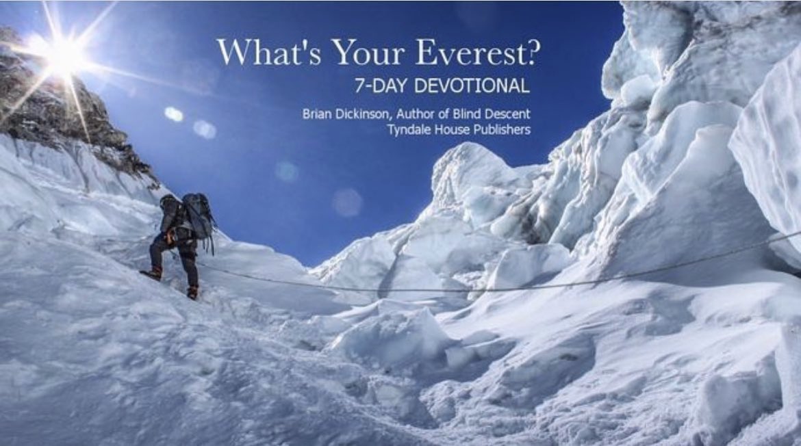 Have you completed my 7-day What’s Your Everest? devo on @youversion?  Let me know your thoughts! #whatsyoureverest #devotional