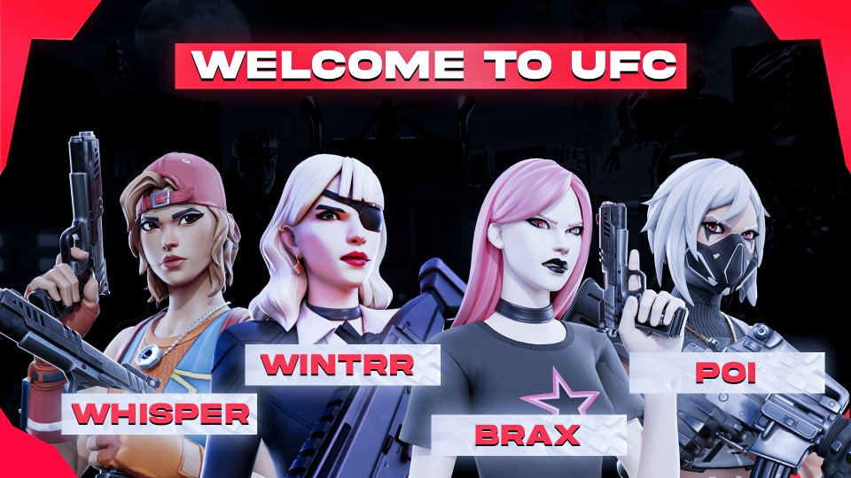 ufcesports_'s tweet photo. Roster upgraded ✨ 
Say Welcome to our New UFC Fortnite players. https://t.co/qTJWePujEx