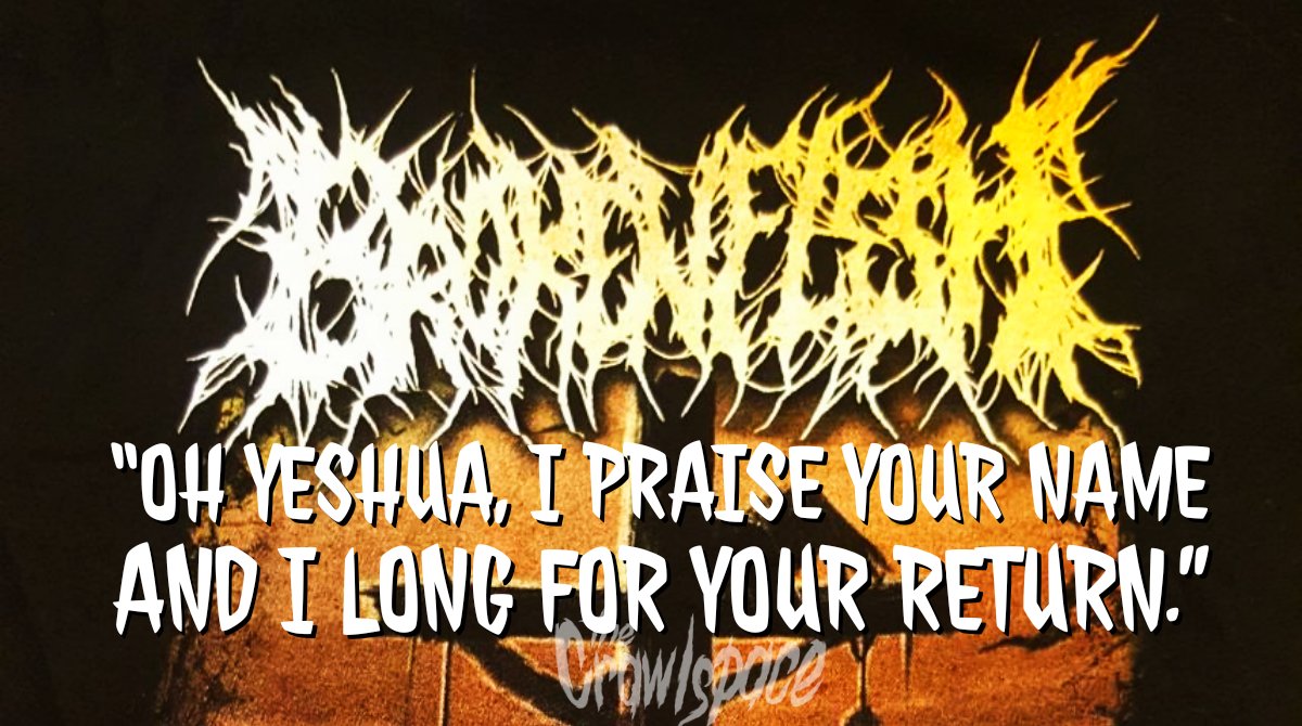 MetalCrawlspace's tweet photo. Lyric art for the song 'Exalt' by Broken Flesh @BrokenFlesh. #heavymetal #deathmetal #metalhead https://t.co/qJrPINAOSO
