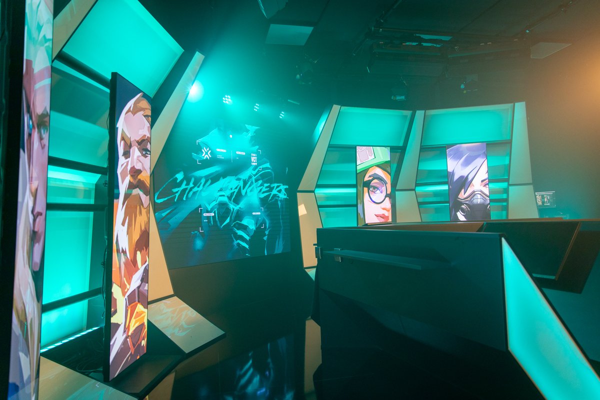 vct_emea's tweet photo. The #VALORANTChallengers Europe studios are ready for tomorrow... https://t.co/CyINbPkLl9