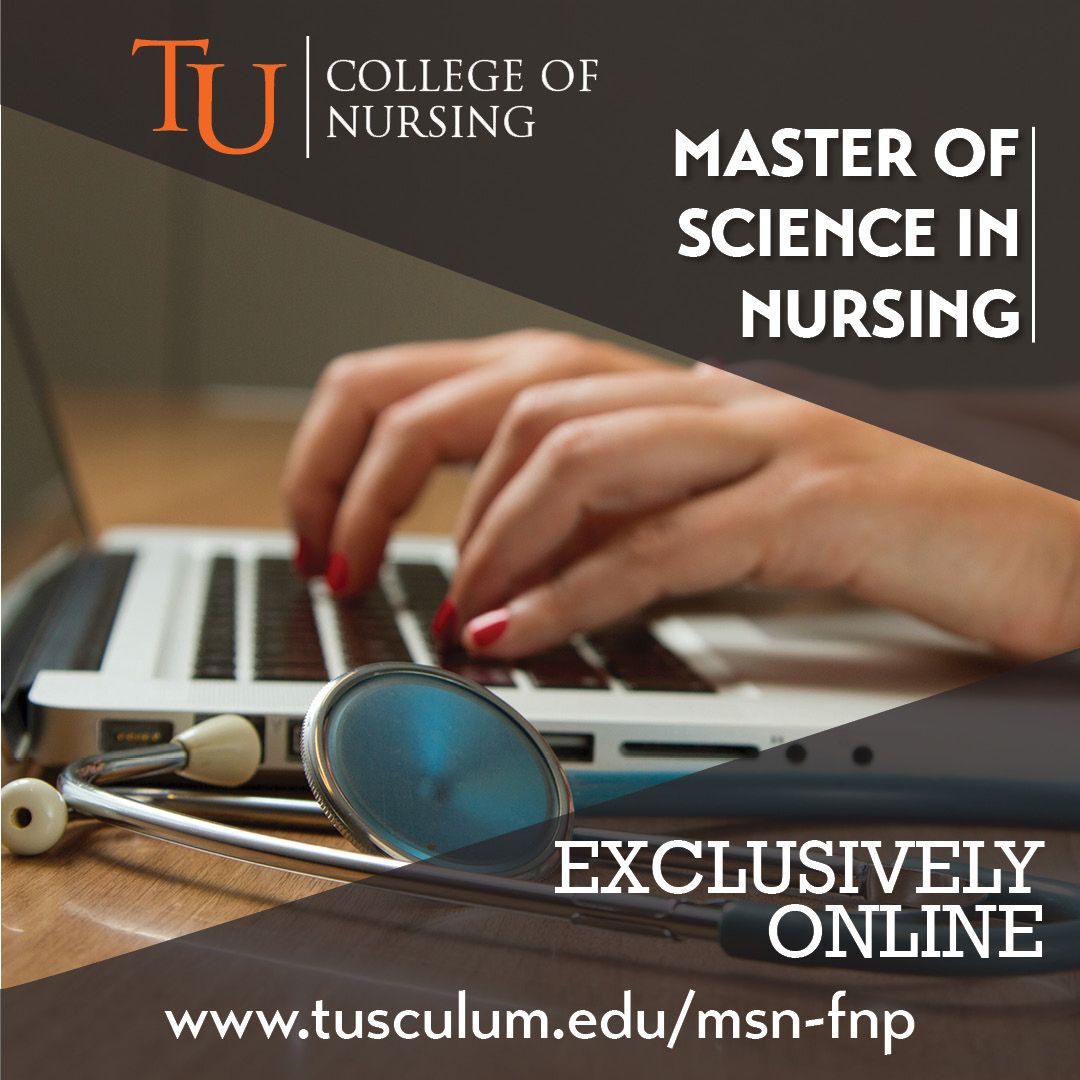 Tusculum_Univ's tweet photo. Tusculum now offers one of the most sought-after graduate programs completely online! Now you can earn your Master of Science in Nursing on a schedule that works best for you! Apply at https://t.co/rVw9KgOBtO .
#MSNFNP #MSN #nursing #nurselife #nurses #highereducation https://t.co/dQI5evPW9g