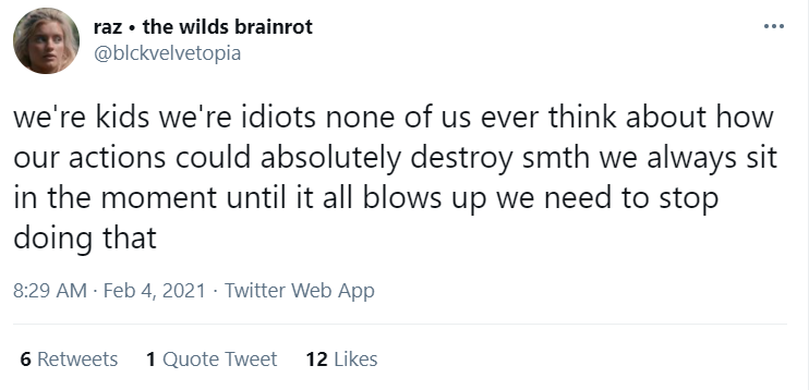 however, as blaire's friends began to realize that there was (and still is) a very real chance this child could be dead, they began to backtrack and claim their status as kids absolved them from what happened.