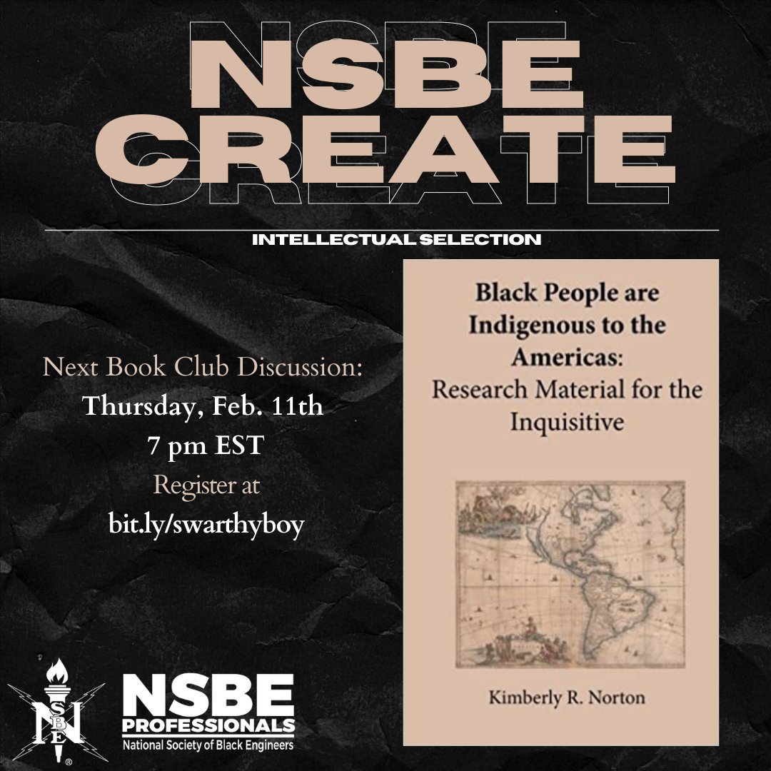 NSBEPros's tweet photo. Join NSBE Region II Professionals for their 6th book club discussion! 
The first 15 people to sign up for our book discussion will receive them both for free!

Register HERE:  https://t.co/kPADNnCGQZ
#NSBEProfessionals #RegionIIProfessionals #R2PEBPros #ExcellenceInMembership https://t.co/crvLkRGiMm