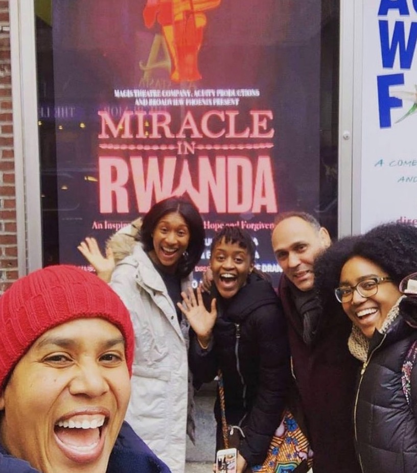 <a href="/MiracleInRwanda/">MiracleInRwanda</a> from playwright Leslie Lewis opened at Theatre Row in 2019. Based on <a href="/nytimes/">The New York Times</a> Bestselling author Immaculee Ilibagiza, survivor of the Genocide against the Tutsi, this  work was chosen as the <a href="/UN/">United Nations</a> artistic commemoration of the 25th anniversary of the 1994 Genocide.