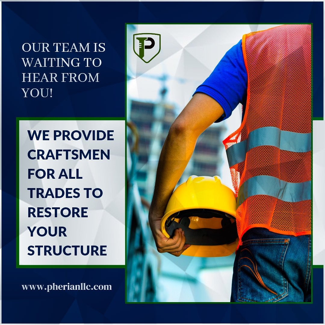 We offer structural damage repair services that can return your property to its pre-disaster condition.

Learn more: pherian.com

#pherianllc #construction #damageproperty #rebuilding #restoration #professionalservices #thursdaypost