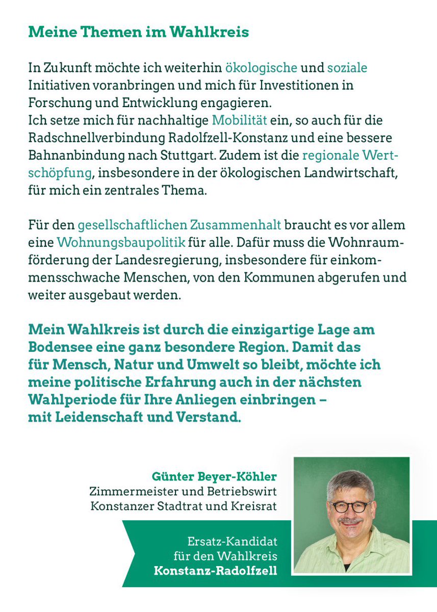 NeseErikli's tweet photo. Für Klimaschutz und Zusammenhalt – mein Versprechen als eure Landtagsabgeordnete und Landtagskandidatin im Wahlkreis Konstanz-Radolfzell! 🌻
Hier nochmal für alle, die den Flyer noch nicht im Briefkasten haben.📮
#landtagswahl2021 #ltw2021 #fyler #wahlkampf #konstanz #tadolfzell https://t.co/HWpJEG6TIH
