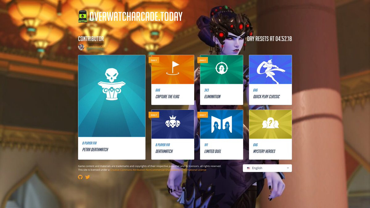 Daily Overwatch arcade modes tweet media