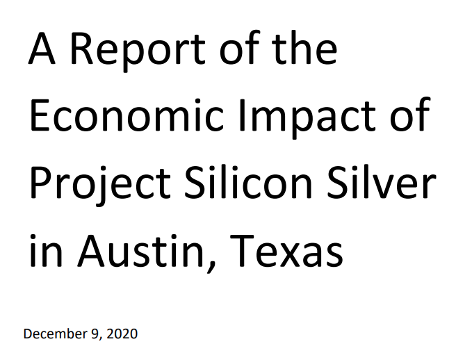 In the same application they attached an economic impact statement. This is the company's justification for incentives. What will they do for the community?