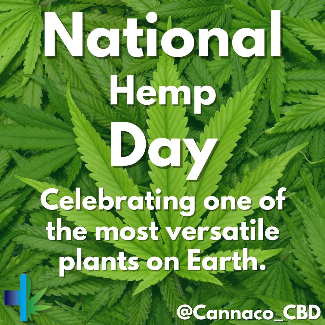 Happy National Hemp Day!
Not enough space to list all the amazing things hemp gives us. It truly is extraordinary. 
#cannacocbd #cbd #fortcollinscolorado #colorado #hemp #nationalhempday #hemplife #hempproducts #hemplove #hempoil