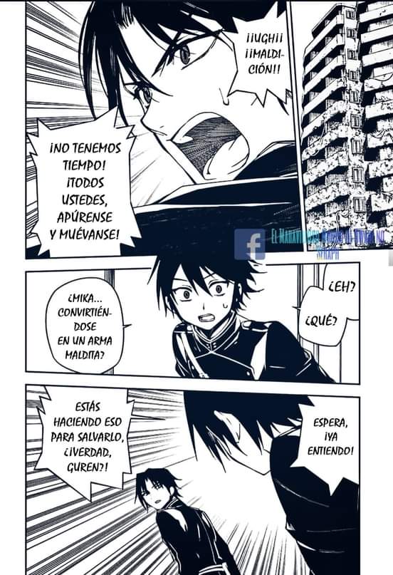 Hola, ¿Que tal todo?Bueno, con el nuevo capitulo el odio hacia nuestro morenito no se hizo esperar, ¿Por qué? Simple, Yuu volvió a confiar ciegamente en Guren cuando este le dijo que podria salvar a Mika convirtiéndolo en un arma.