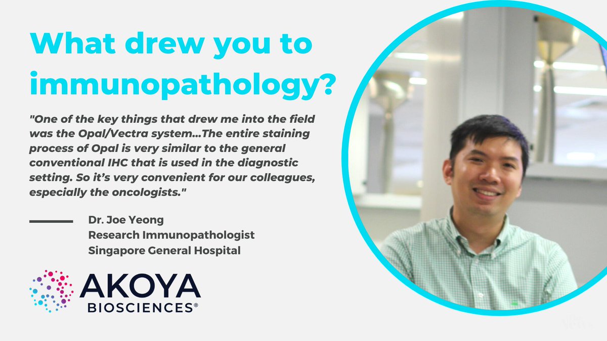 AkoyaBio's tweet photo. #Multiplex #immunohistochemistry (IHC) is coming to the clinic. That’s the general consensus, according to @JoeYeong, Immunopathologist @mysgh, and a pioneer in the field of #multiplexIHC. 

View our customer spotlight interview with Dr. Joe Yeong: https://t.co/1O7uiFW67O https://t.co/gGhut8uOeb