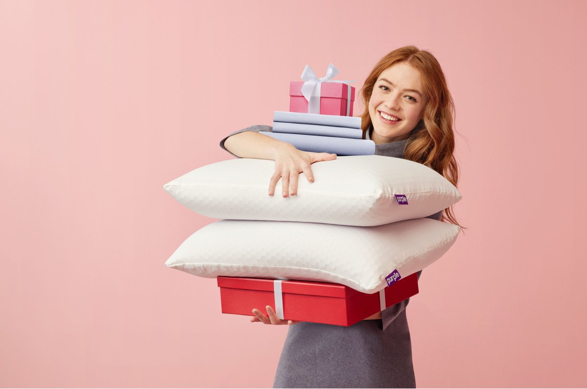 Purple's tweet image. //GIVEAWAY//

Need some extra comfort for you and a special someone? 

We're giving away a Valentines Day Gift bundle: 2 Harmony Pillows and a Soft-Stretch Sheet set! 

HOW TO ENTER:

1. ❤️ &amp;amp; RT 
2. Follow @Purple 
3. Tag who you would share this bundle with below!

GOOD LUCK 💜