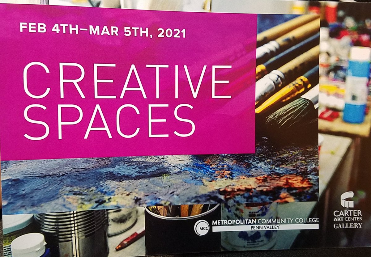 CarterGallery's tweet photo. Tonight! Feb 4th Creative Spaces event. 5pm CST. Email cacg@mcckc.edu for a zoom invite before 4pmCST. https://t.co/ttEhtocKgn
#MCCKansascity https://t.co/1dlRm4QbhD