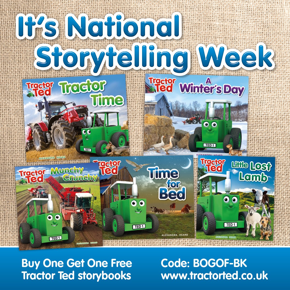 It's National Storytelling Week and we're celebrating...! - mailchi.mp/de40f82b7d30/j… There's a Buy One Get One Free offer running on our Story Books and Free Storytelling sessions at 4pm every day on Facebook! Toot Toot!