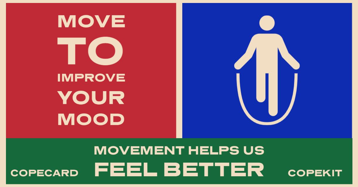 copekitofficial's tweet photo. Moving improves our mood – exercise promotes the release of neurotransmitters which help to lower stress and anxiety.  Get your kids moving with these fun exercises  https://t.co/0nC5jqRRiJ.  Read more about exercise and brain health here: https://t.co/Xj0P46xKZn https://t.co/HZlFNAr3al