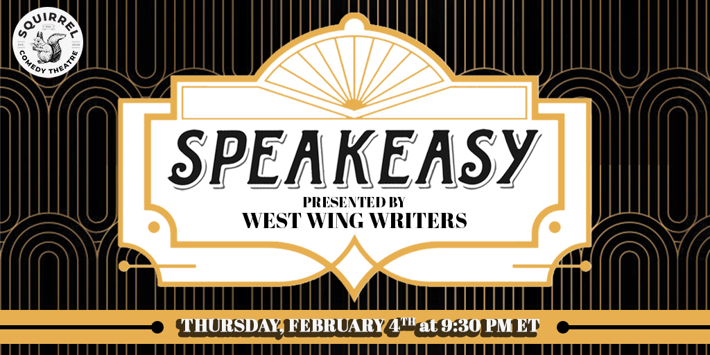 Tonight’s the return of SpeakEasy—our speechwriting comedy show—with  @thesquirrelnyc! It’s also the return of a curious phenomenon: the SPEAKEASY BUMP, where SpeakEasy guests go on to fame and fortune. We can’t take credit, but we’ll let the evidence speak for itself. Thread!