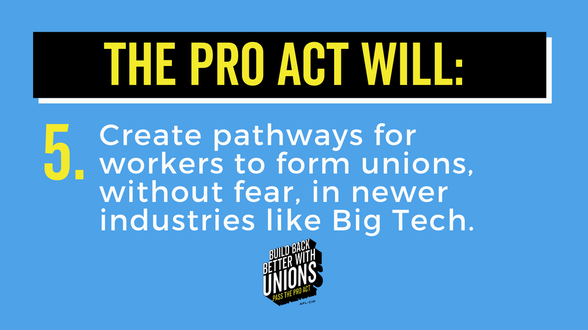 Research from the Massachusetts Institute of Technology shows nearly 60 million people would vote to join a union today if given the opportunity. That is nearly half of nonunion workers. Pass the  #PROAct