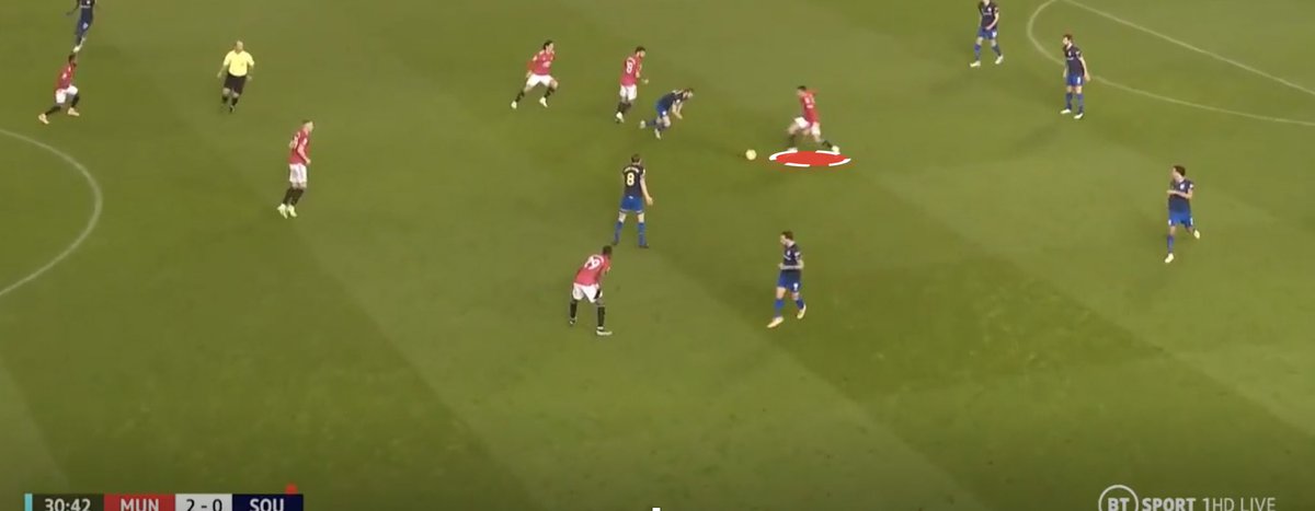 EXAMPLE:Mason didn’t rush with the ball — bur was rather mature in terms of finding his teammates in space, retaining AND recovering possession well. He was able to find our runners in the penalty box twice into dangerous areas. Improving his creative output.