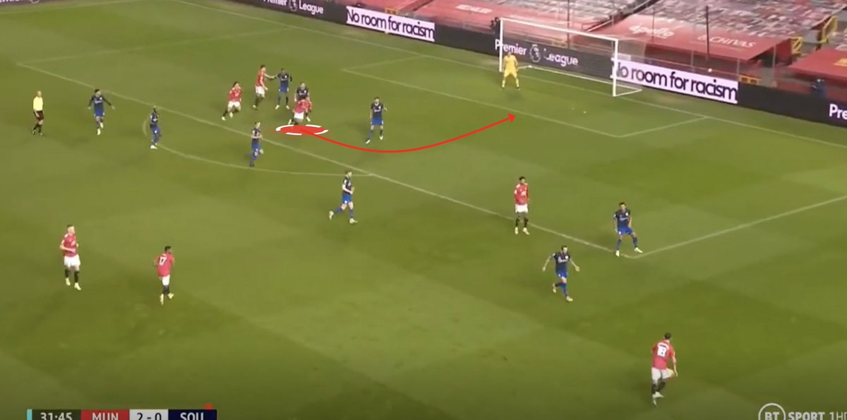EXAMPLE: He was productive in movement *but* chose the right time to make a run or cover for AWB.When he did, he ran into space, creating opportunities for himself/others & retained the ball well.His assist began with making a short run blindside to the defender.