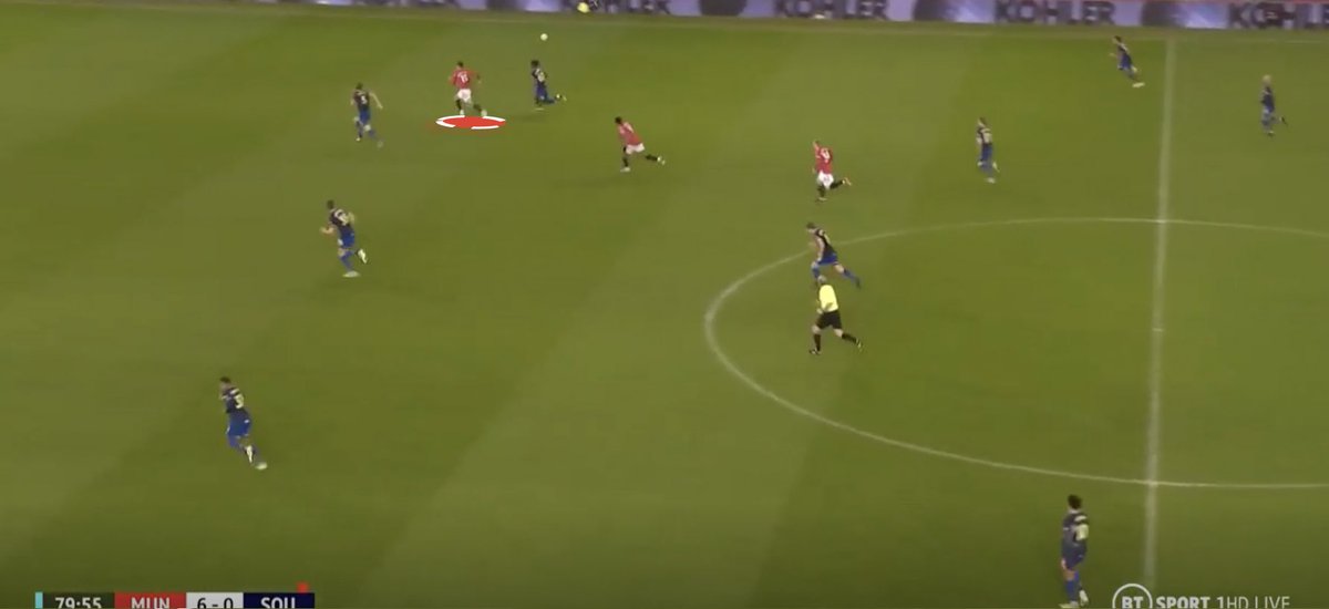 EXAMPLE: He was productive in movement *but* chose the right time to make a run or cover for AWB.When he did, he ran into space, creating opportunities for himself/others & retained the ball well.His assist began with making a short run blindside to the defender.