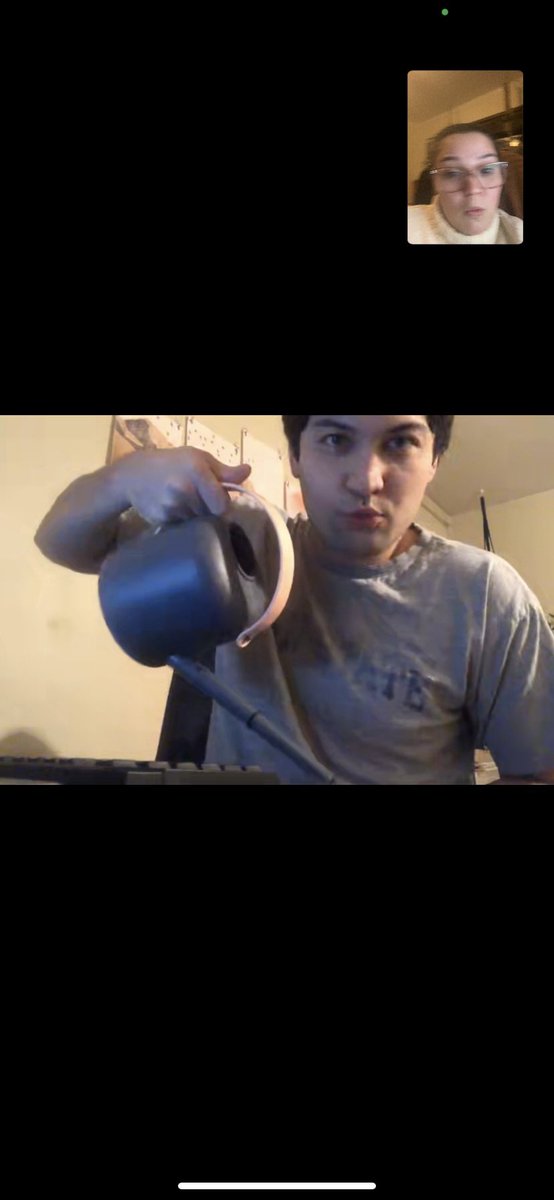 ohhaikerrick's tweet photo. GM! Here are some shots of Christian very excitedly demonstrating how he will use his new watering can https://t.co/cnygDKS68C