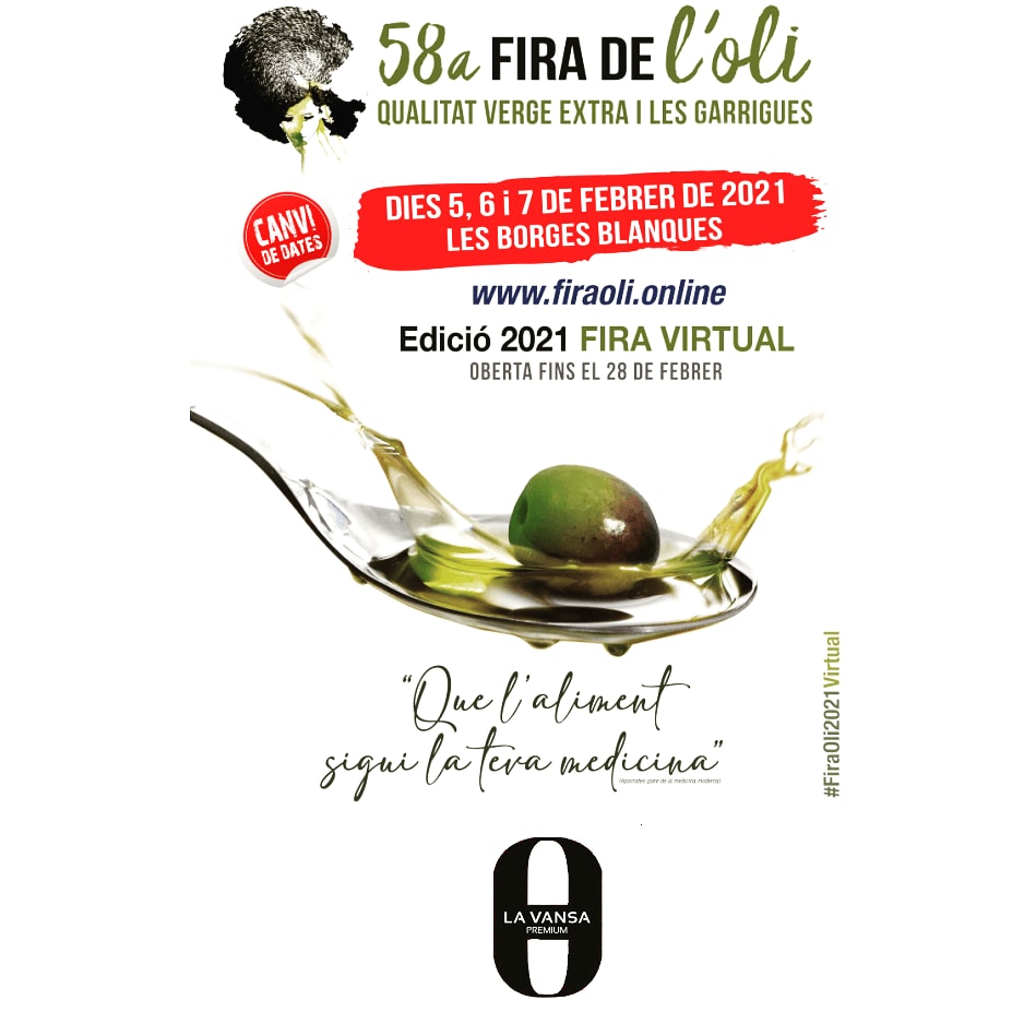 Demà comença 𝟓𝟖𝐚 𝐅𝐢𝐫𝐚 𝐝𝐞 𝐥'𝐎𝐥𝐢 𝐐𝐮𝐚𝐥𝐢𝐭𝐚𝐭 𝐕𝐞𝐫𝐠𝐞 𝐄𝐱𝐭𝐫𝐚 𝐢 𝐥𝐞𝐬 𝐆𝐚𝐫𝐫𝐢𝐠𝐮𝐞𝐬 (edició virtual) un dels millors aparadors per presentar les nostres novetats.
Us hi esperem!
#FiraOli2021Virtual

firaoli.cat/epavello-de-lo…