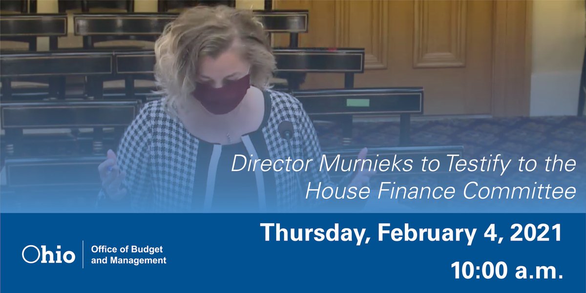 Ohio_OBM's tweet photo. Happening Now: OBM Director Kimberly Murnieks @OH_OBM_Director to testify to the House Finance Committee on #Ohio budget, broadcasted by @TheOhioChannel. More information will be available after the hearing at https://t.co/67Bmt3uQW9 

Watch live 🎥: https://t.co/o3Uhol5IKS https://t.co/cXl6G2qkl2