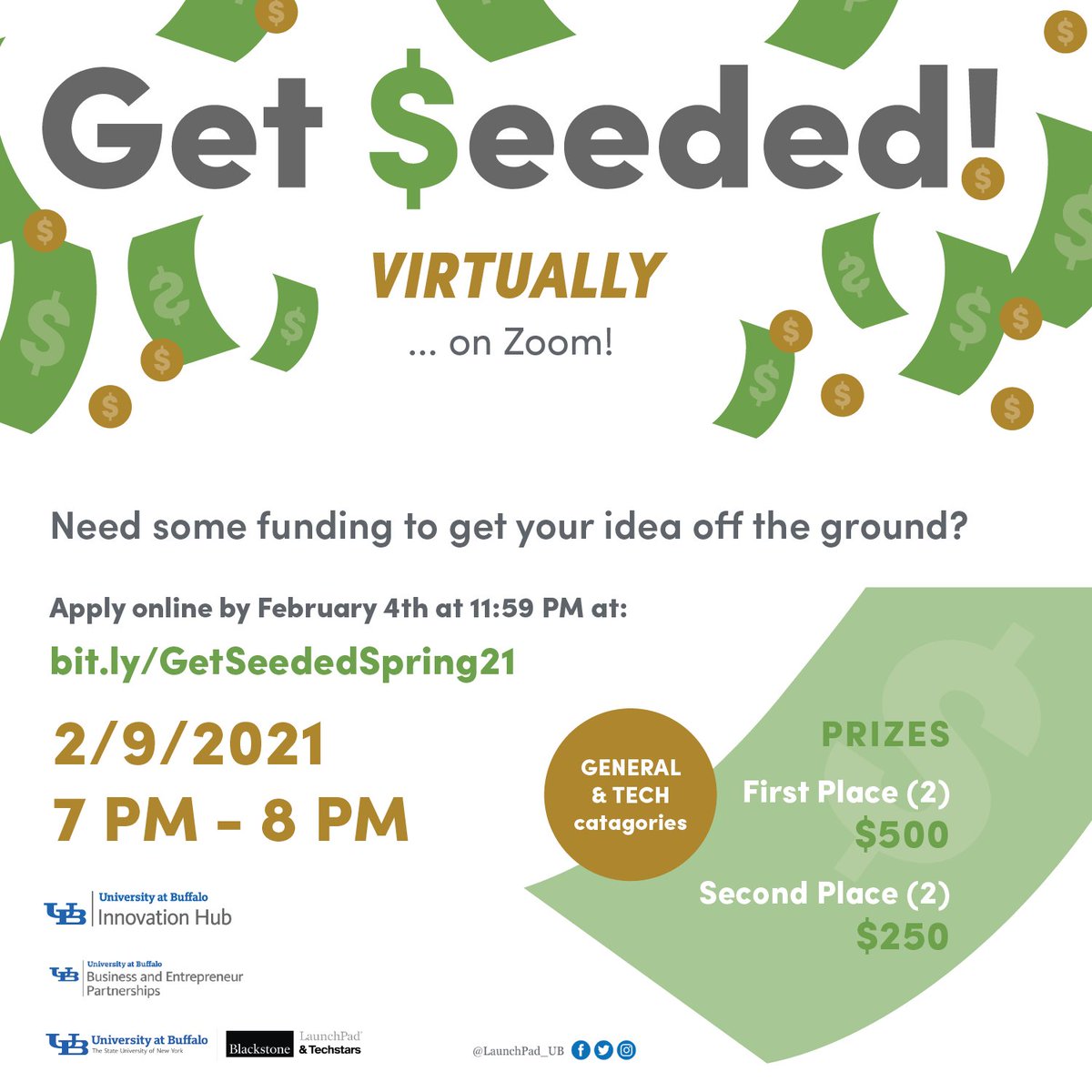 Have you applied yet? Get your application in before 11:59 PM to participate in our first Spring 2021 Get Seeded! event. 

bit.ly/GetSeededSprin…