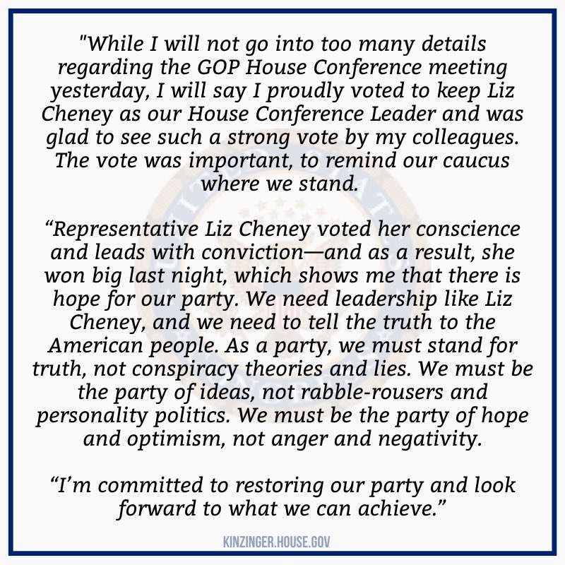 We need leadership, and we need leaders like <a href="/RepLizCheney/">Rep. Liz Cheney</a>. Last night, she won big and for good reason. 

My full statement here:
