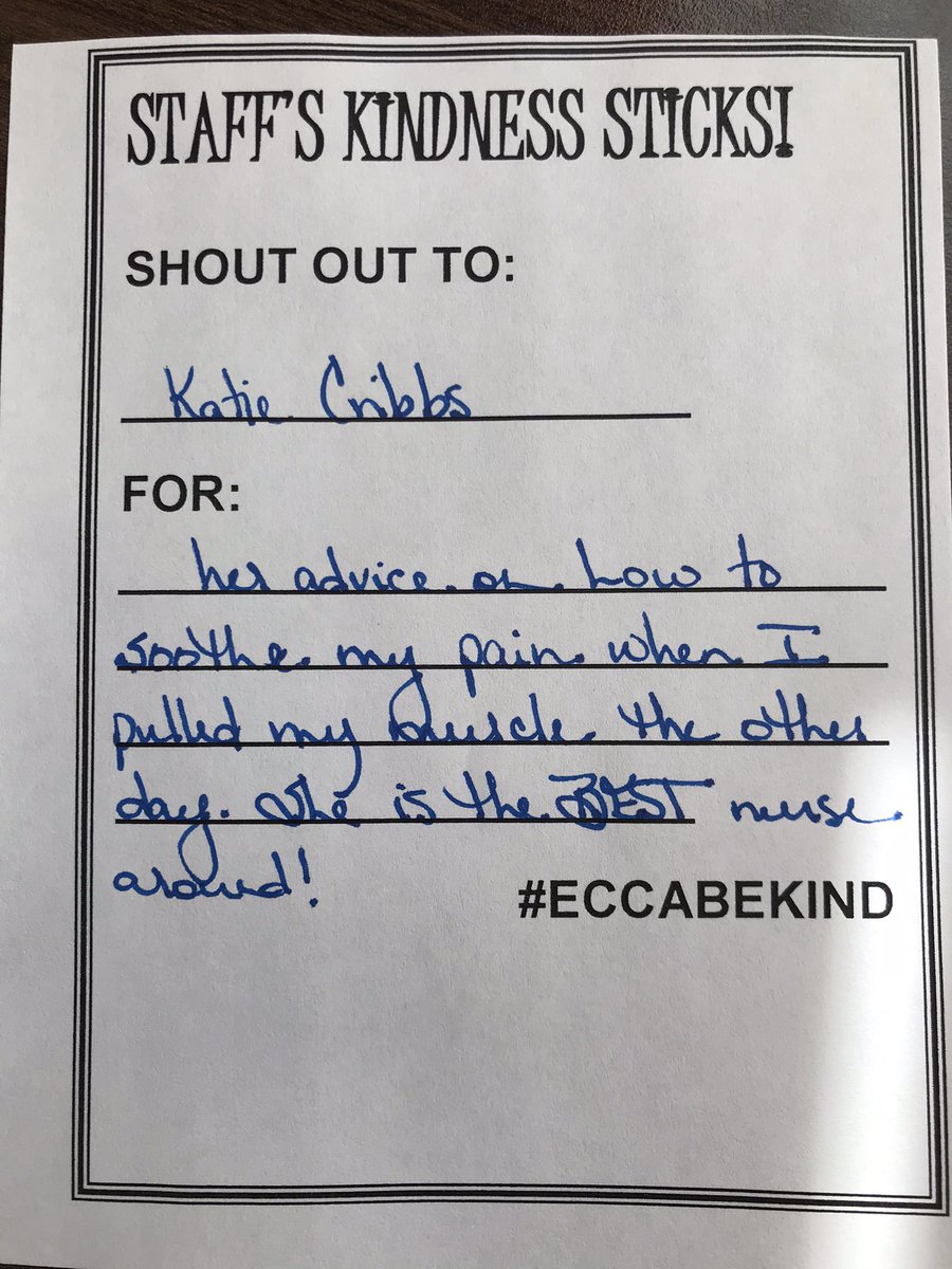kkeithecsd's tweet image. #ECCABEKIND