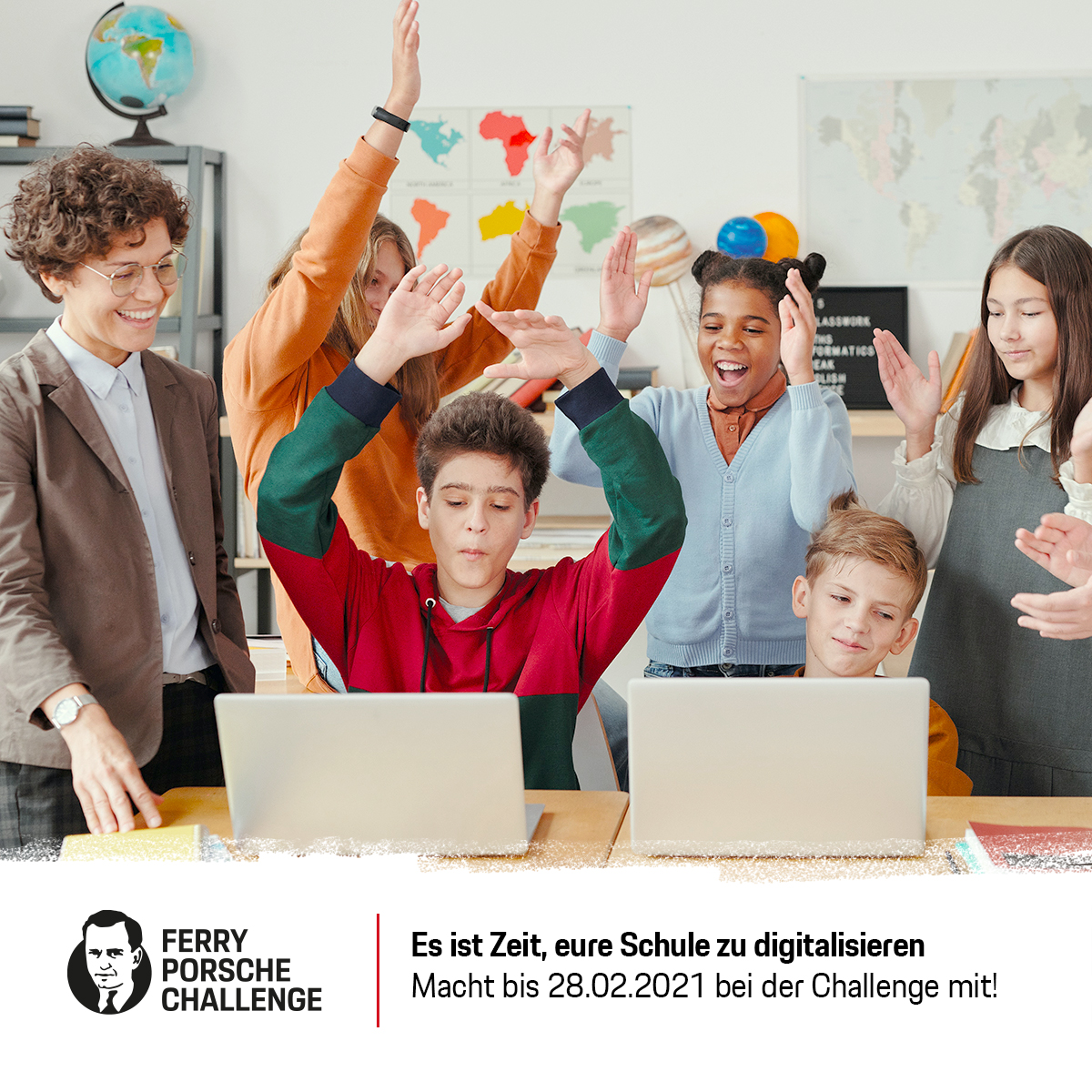 Ihr arbeitet  an einem digitalen Projekt oder habt viele Ideen, wie Schule digital gestaltet werden kann?
Dann macht mit bei der #FerryPorscheChallenge2021 und sichert euch eine Förderung von bis zu 100.000 €!🏆
Infos zur Bewerbung ferry-porsche-challenge.de
#twlz #schuledigital