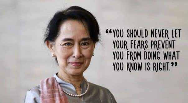 WKapru's tweet photo. She replaced the fear in our hearts with hope. She showed the light to our dreams and future. She is 75 years old already and she always said she will never give up on her people. Now it's our turn. We will never give up on our leader.
#HearTheVoiceOfMyanmar
#RespectOurVotes https://t.co/sy3t9Iq1w5