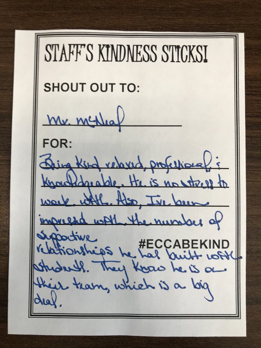 kkeithecsd's tweet image. #ECCABEKIND
