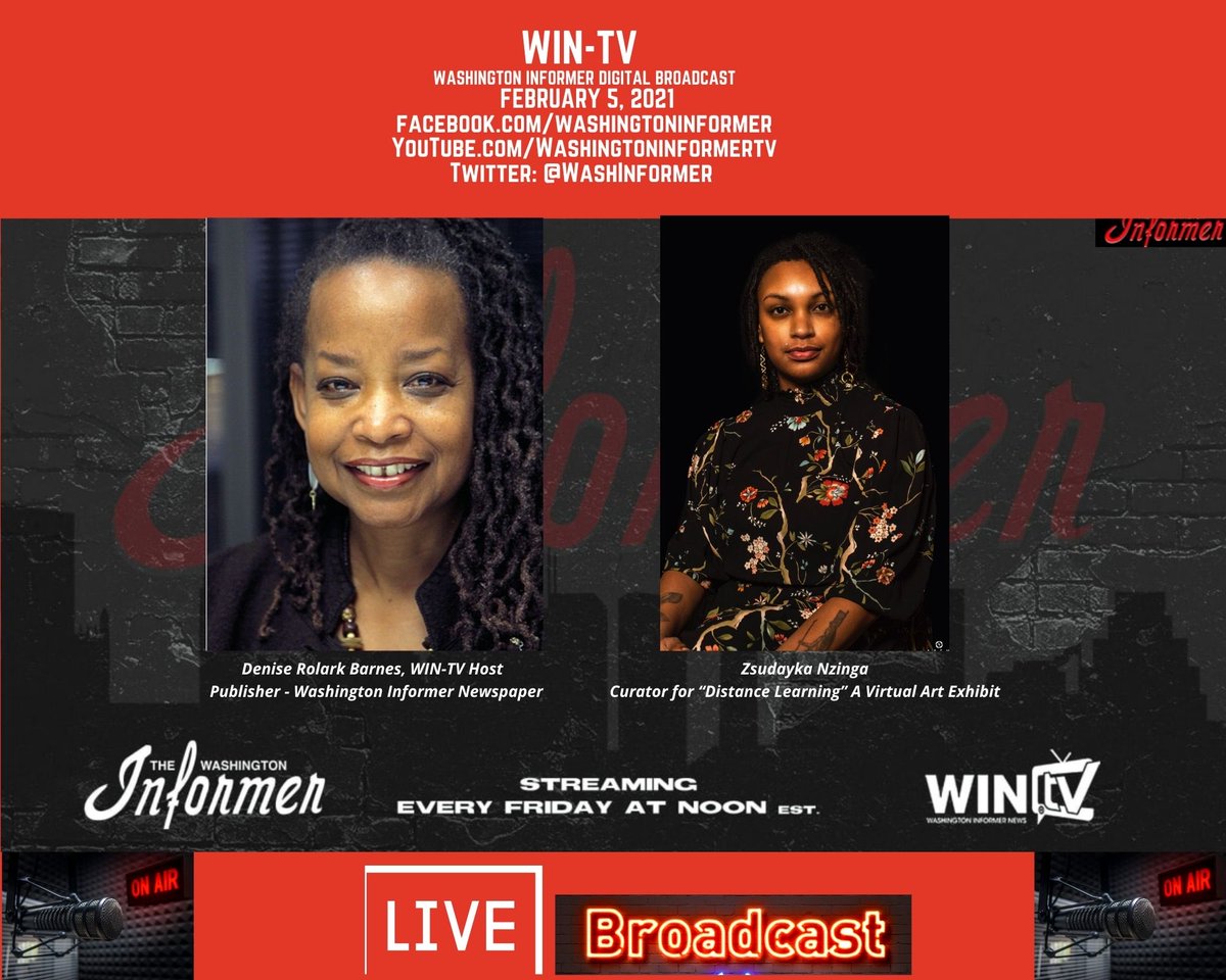 positivevibesbh's tweet photo. Its not too late to sign up for the ‘Distance Learning’ opening reception. Go to https://t.co/lZ2d9byfQi to register! Made possible by the @TheDCArts. Thanks @WashInformer for the interview!
#terrellartsdc #dcteacherartshow #DistancLearning @ZsudaykaNzinga https://t.co/ay8E61jNlU