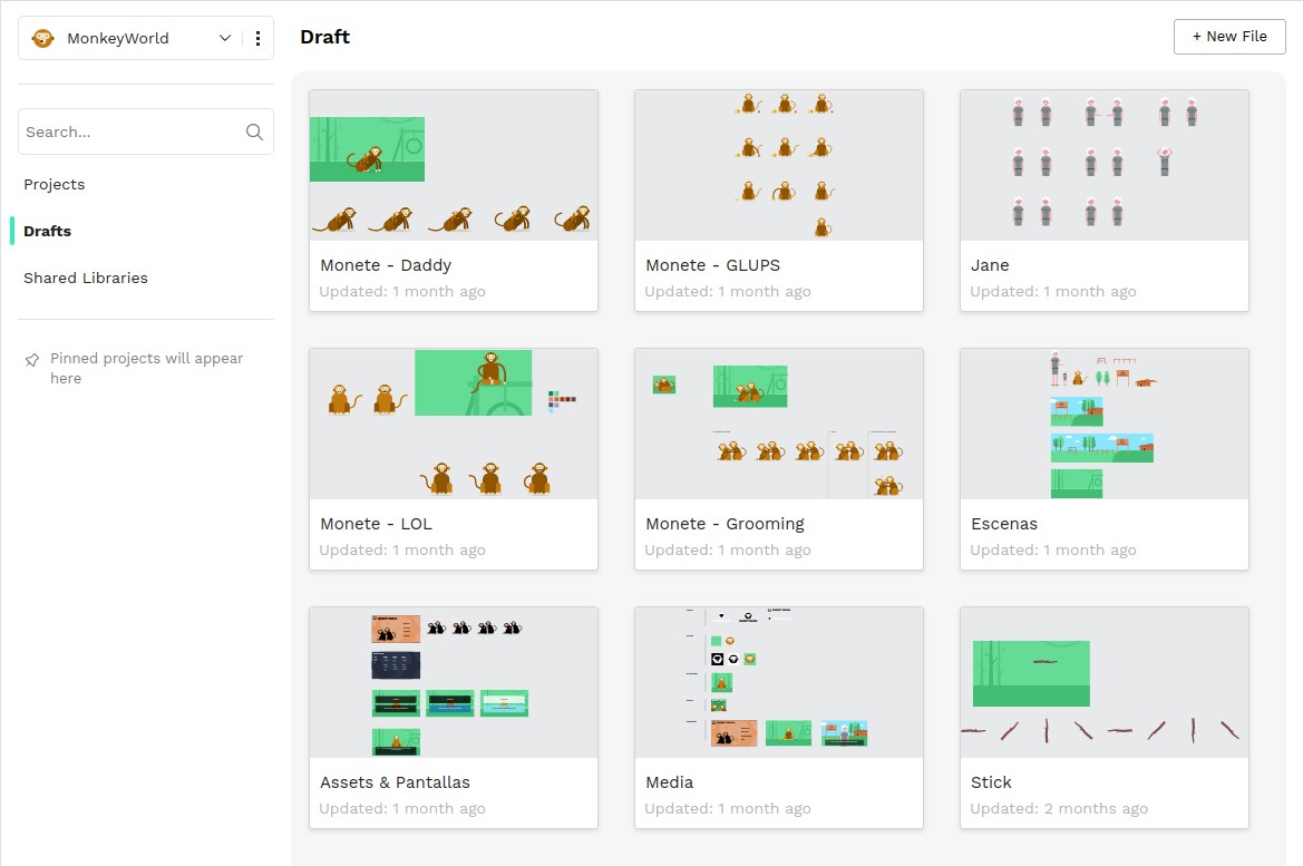 penpotapp's tweet image. What can you do with Penpot? Here some designs by @myfunnyandy for a visual novel 🐒

#MadeWithPenpot  #OpenSourceDesign