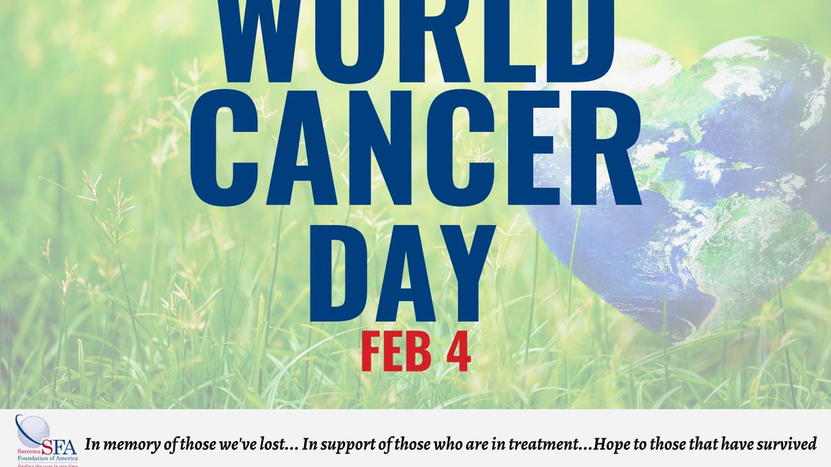 CureSarcoma's tweet photo. #WorldCancerDay https://t.co/USJlVK2oob