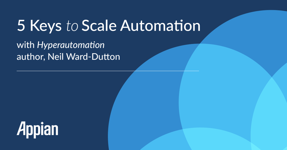 The key to staying ahead of disruption is having a battle plan to scale automation success. Global industry analyst <a href="/neilwd/">Neil Ward-Dutton</a> explores the impact of low-code on the future of enterprise automation. See if you’re battle-ready today. #ThisIsAppian ap.pn/3avgL0s