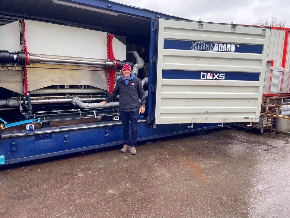 It’s official! Our <a href="/protomaxplastic/">protomax plastics</a> shipping container has left the U.K. en-route to Jordan to turn plastic waste into refugee camp shelters. We were commissioned by Swiss company BOXS who will use our tech to build shelters worldwide #refugeeaid #stormboard #plasticwaste ♻️⛺️