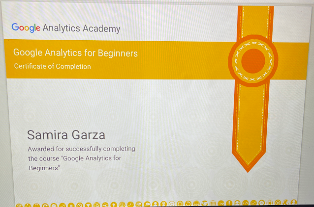 memorialDECA's tweet photo. My Marketing WBL students are well on their way to completion of their Google Analytics certification. This morning students started to complete Step 1-completing the Google Analytics Beginner Academy. Great job! @McAllenISDCTE @LBabs11 @McAllenMemorial #GoogleAnalytics #CTEMonth https://t.co/FDoCcL9RLA