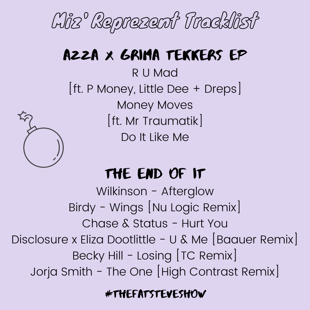 MizMedia_'s tweet photo. u can now go back and listen to my @ReprezentRadio show from Sunday night on Mixcloud!
ft. @lantafaulkner, @Ziggywebster, @paydrouk, @logan_olm, @MrAzzaDnB, @Grima_MC and 10 artists from my #Top10UndergroundShowcase 🎉
https://t.co/7I9rCSULqE https://t.co/BbBW9culvu