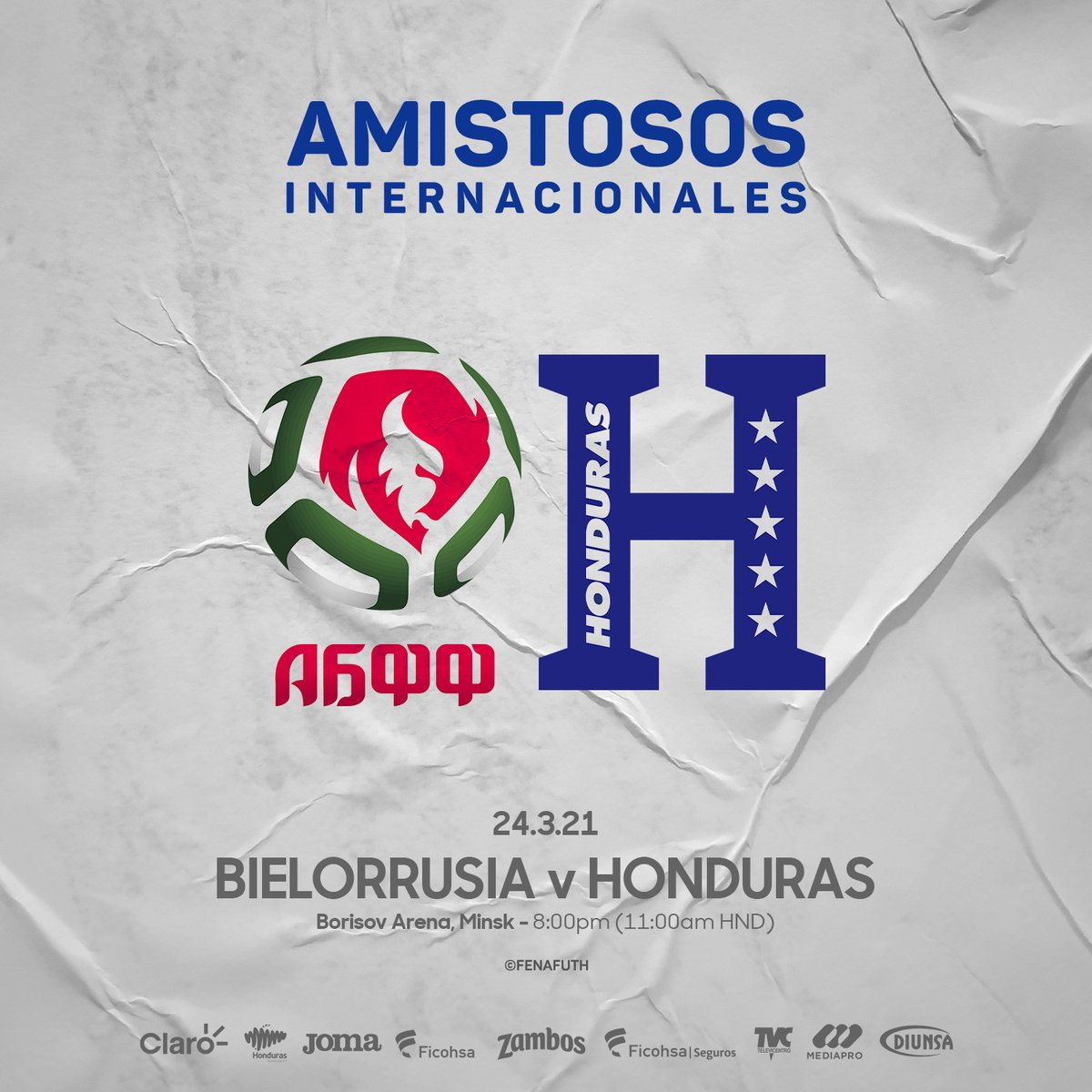 FFH_Honduras's tweet photo. ✅ Amistosos confirmados para marzo!

🗓 24/3/21
#Bielorrusia 🇧🇾 V 🇭🇳 #Honduras 

🗓 28/3/21
#Grecia 🇬🇷 V 🇭🇳 #Honduras https://t.co/jNfW3CE2zz