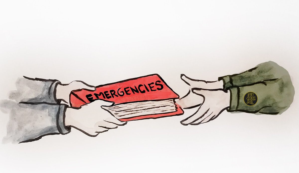 Local law enforcement agencies transfer all emergency calls regarding people profiled as undocumented border-crossers directly to Border Patrol.