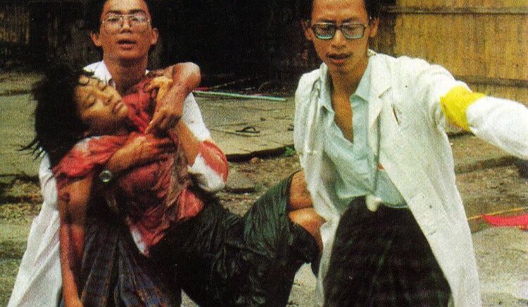 Mee97248724's tweet photo. We can't go back 1988.We need to fight for our future. This moment is very important for all of us. All we need to do is standing together &amp; shout out loud!!!Stay Safe &amp; Keep Fighting 💪🤜🤛
#HearTheVoiceOfMyanmar
#RespectOurVotes https://t.co/eTuiLfInrm https://t.co/2TPGmCeweV